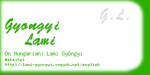 gyongyi lami business card